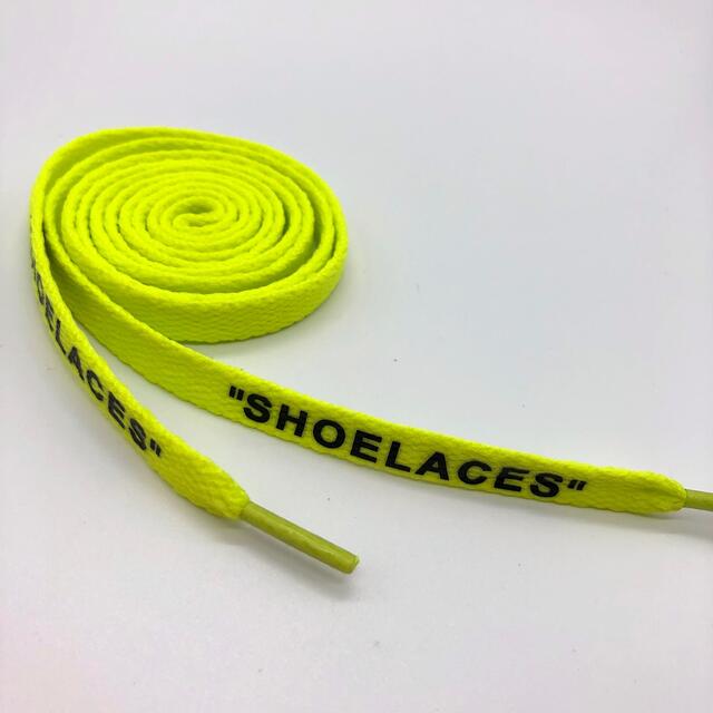 靴紐 ネオンイエロー 140cm 靴ひも”SHOELACES”シューレース メンズの靴/シューズ(スニーカー)の商品写真