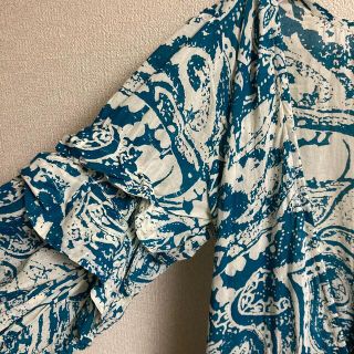 楽ギフ_包装】 velnica カシュクール velnica 総柄 ロングワンピース