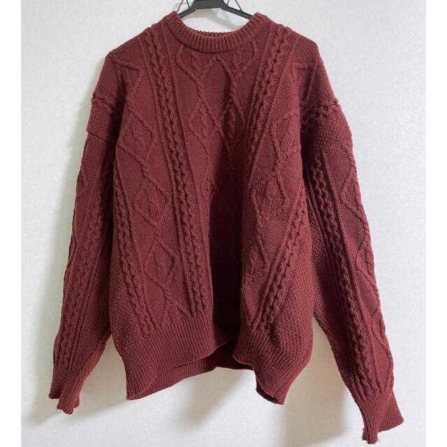 stein Oversized Cable Knit LS - ニット/セーター