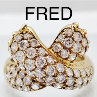 フレッド(FRED)のFRED フレッド　オンブルフェリーヌ18kt　パヴェダイヤ　リング　定価209(リング(指輪))