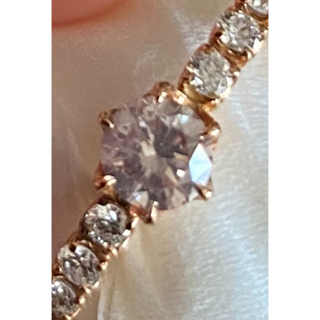 大粒天然ピンクダイヤモンド！ レディースのアクセサリー(リング(指輪))の商品写真