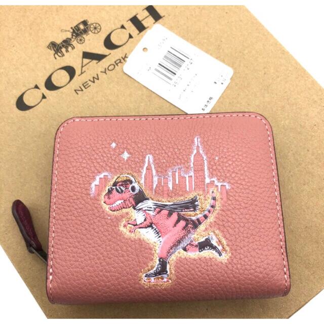 【新品未使用】COACH ラウンドジップ　スヌーピー　スケート　ブラック