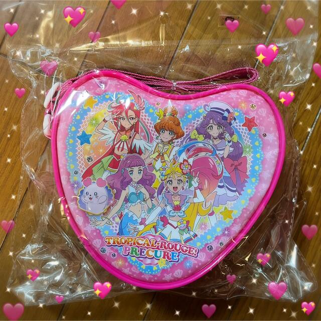 BANDAI(バンダイ)の⋆͛💖新品・未使用￤トロピカルージュ プリキュア ハート型ショルダーバッグ💖⋆͛ キッズ/ベビー/マタニティのこども用バッグ(ポシェット)の商品写真