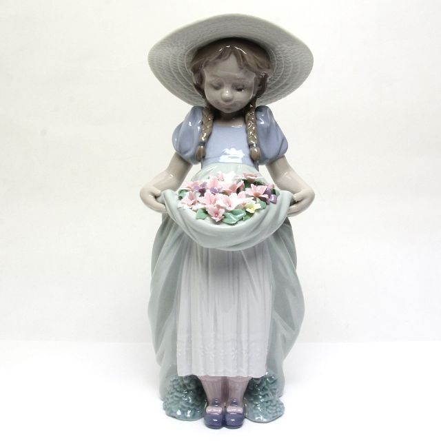 リヤドロ 6756 たくさん摘めたよ 置物 フィギュリン Lladro リヤドロ 6756 たくさん摘めたよ 置物 フィギュリン Lladro