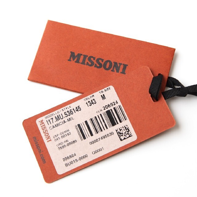 MISSONI(ミッソーニ)の新品 MISSONI ミッソーニ メンズ グラデーション 長袖 シャツ M メンズのトップス(シャツ)の商品写真