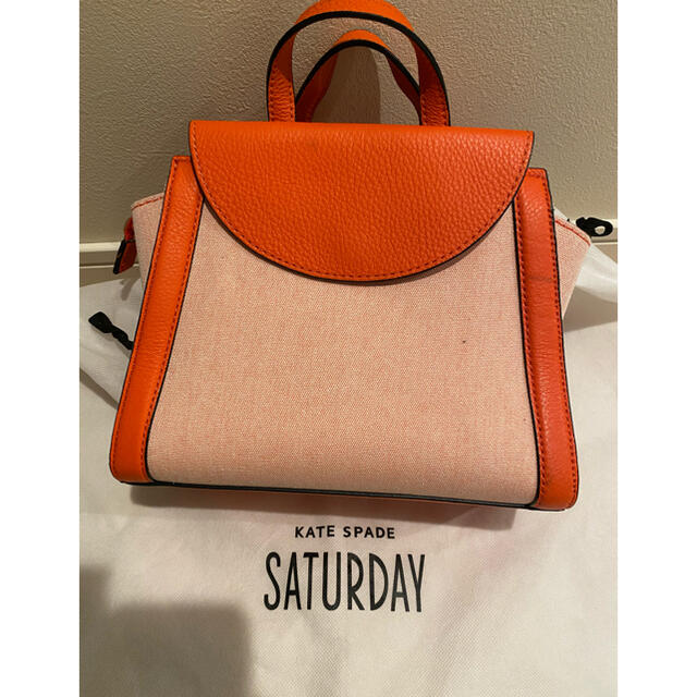 KATE SPADE SATURDAY(ケイトスペードサタデー)の最終値下げ‼️美品　ケイトスペード サタデー　キャンバス×レザー　ハンドバッグ レディースのバッグ(ハンドバッグ)の商品写真