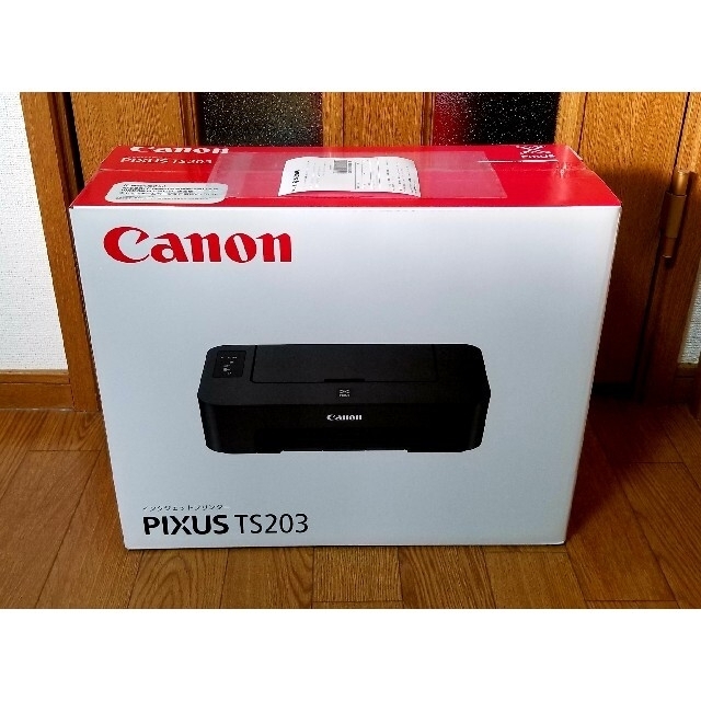 Canon(キヤノン)のCANON  PIXUS TS203プリンター  ブラック [L判～A4] スマホ/家電/カメラのPC/タブレット(PC周辺機器)の商品写真