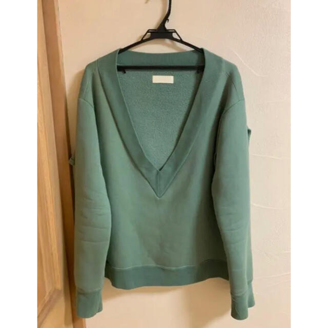 ALLEGE(アレッジ)のNEONSIGN  V-NECK SWEAT GREEN サイズ46 メンズのトップス(ニット/セーター)の商品写真