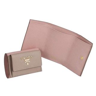 プラダ(PRADA)のPRADA 三つ折り財布 サフィアーノ ミニ財布(財布)