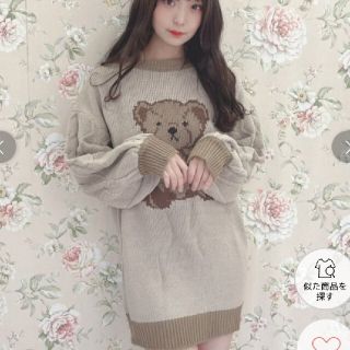 Swankissスワンキス meow knit O/P ねこニットワンピース