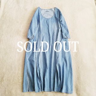 シュカ(shuca)の[shuca] A-line light denim one-piece(ひざ丈ワンピース)