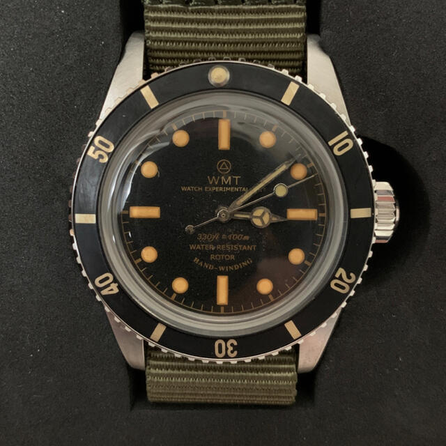 新品！WMT SEA DIVER 時計　エイジド加工　自動巻 メンズの時計(腕時計(アナログ))の商品写真