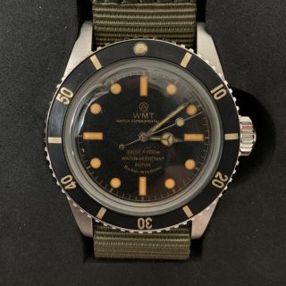 新品！WMT SEA DIVER 時計　エイジド加工　自動巻(腕時計(アナログ))