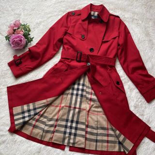 バーバリー(BURBERRY) トレンチコート(レディース)（レッド/赤色系）の ...