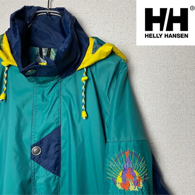 HELLY HANSEN(ヘリーハンセン)のHELLY HANSEN ヘリーハンセン　USA製　ナイロンジャケット　メンズＬ メンズのジャケット/アウター(ナイロンジャケット)の商品写真
