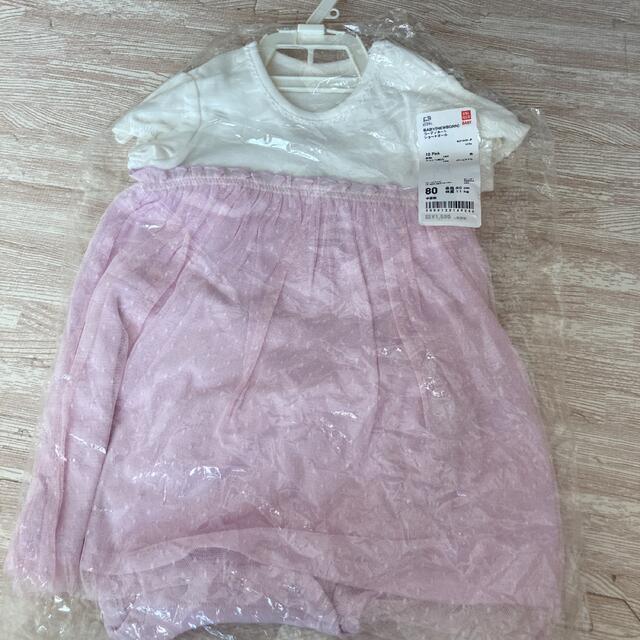 UNIQLO(ユニクロ)のチュールワンピース キッズ/ベビー/マタニティのベビー服(~85cm)(ワンピース)の商品写真