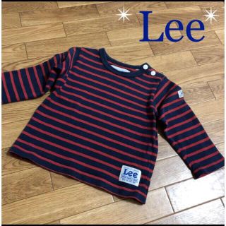 リー(Lee)の早い者勝ち！！Lee ロゴ入り 長袖 ボーダー カットソー 90(Tシャツ/カットソー)