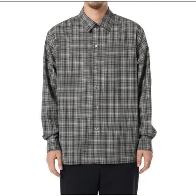 AURALEE SUPER LIGHT WOOL CHECK SHIRTS