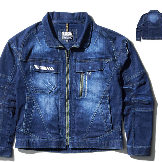 寅壱 上下 セット メンズ デニム 8830 ストレッチ 作業服 新品 未使用