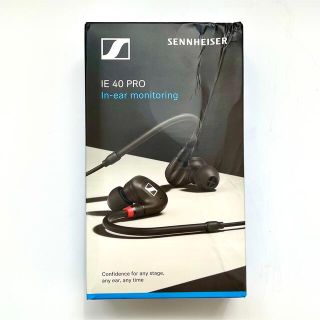 ゼンハイザー(SENNHEISER)の【新品未開封】SENNHEISER IE40 PRO BLACK(ヘッドフォン/イヤフォン)