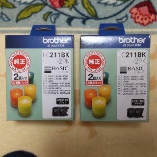 ブラザー(brother)のブラザー純正インク LC211BK-2PK(PC周辺機器)