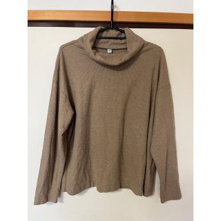 ユニクロ(UNIQLO)のUNIQLO ユニクロ　ヒートテックフリースリブオフタートルネックT XL(カットソー(長袖/七分))