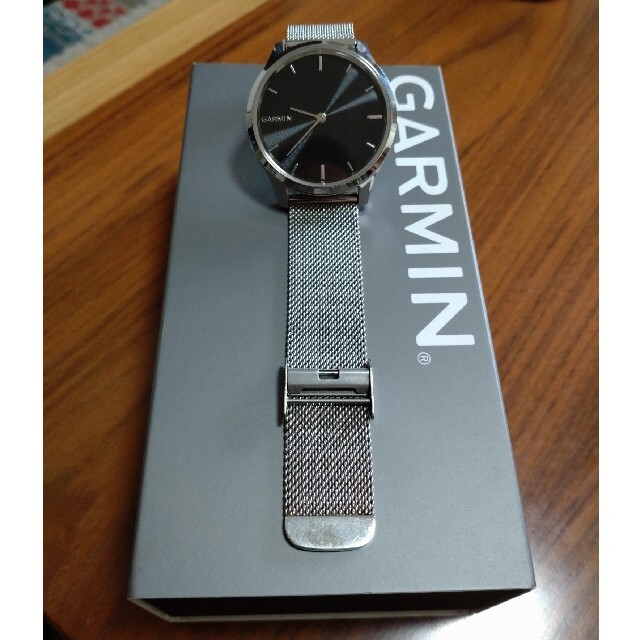 GARMIN VIVOMOVE LUXE シルバー スマートウォッチ - 腕時計(デジタル)