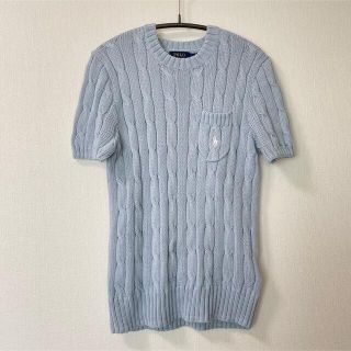 ポロラルフローレン(POLO RALPH LAUREN)の【最終価格】ケーブルニット コットン ショートスリーブ セーター(ニット/セーター)