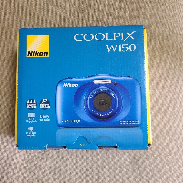 Nikon コンパクトデジタルカメラ COOLPIX W W150 BLUE1920X1080SDカ…