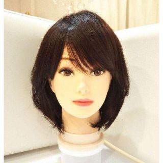 レミー人毛100%ウィッグ総手植え地肌✨石田ゆり子❣️艶髪ふんわり美人