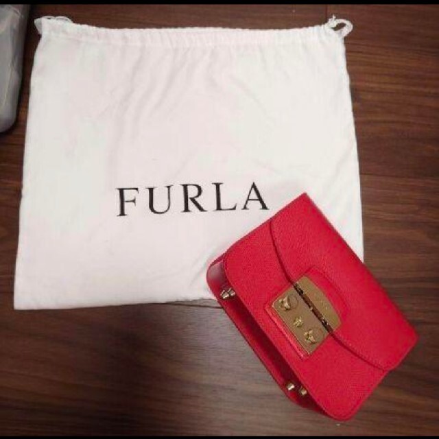 【新品】FURLA フルラ  メトロポリス ミニ  ショルダーバッグ レッド