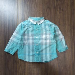 バーバリー(BURBERRY)のBURBERRY　CHILDREN　グリーンチェックシャツ(シャツ/カットソー)