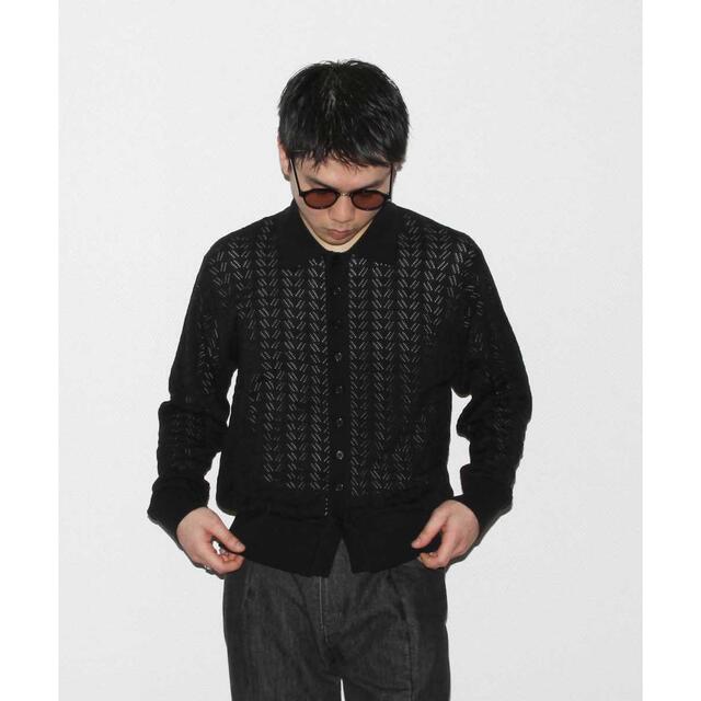 ALLEGE Openwork Cardigan "BLACK"トップス