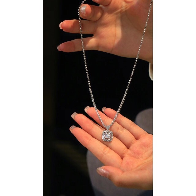 天然ダイヤモンドネックレス1.3ct　k18 | フリマアプリ ラクマ