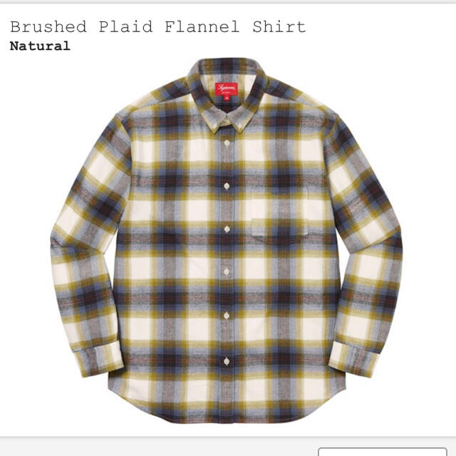 【Mサイズ】  Brushed Plaid Flannel Shirt