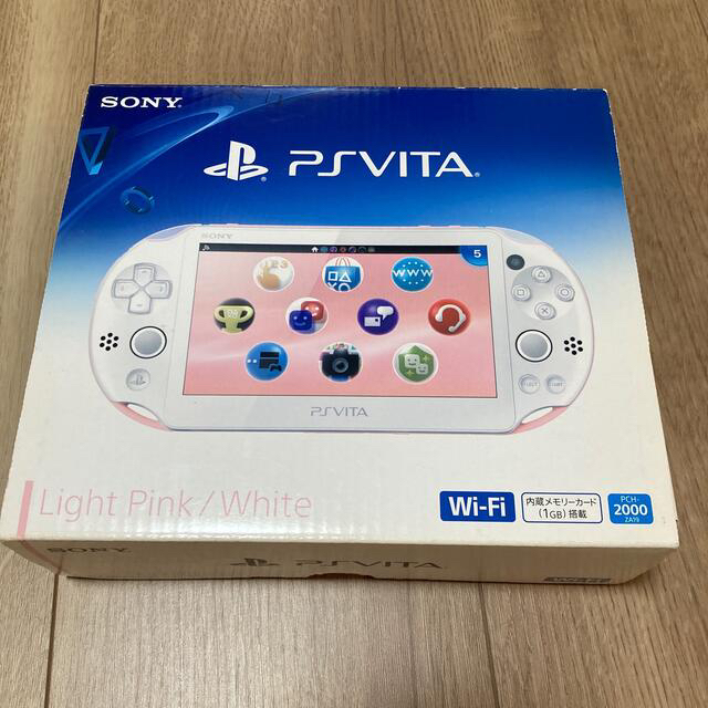 PS vita ライトピンク/ホワイト　ジャンク品　部品取り