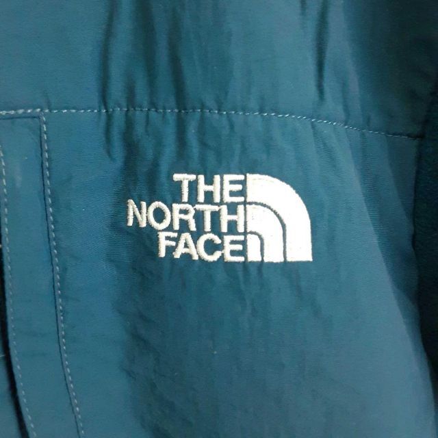 US規格ノースフェイスデナリジャケット刺繍ロゴ青ブルーポーラテック