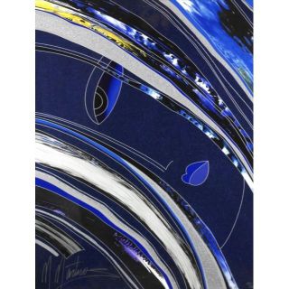 マーティロ・マヌキアン『移り気』ミクスドメディア 直筆サイン入りの