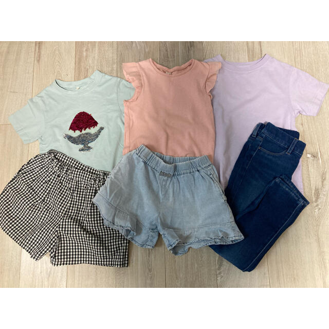 UNIQLO(ユニクロ)の子供服まとめ売り120㎝ キッズ/ベビー/マタニティのキッズ服女の子用(90cm~)(Tシャツ/カットソー)の商品写真