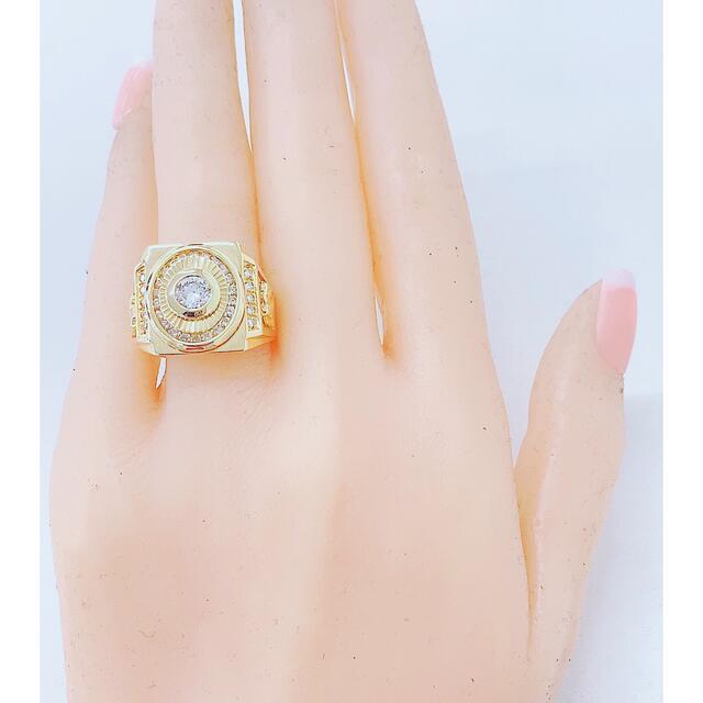 ★0.533ct★✨一粒ダイヤモンド0.50ctダイヤK10印台ナットリング指輪 8