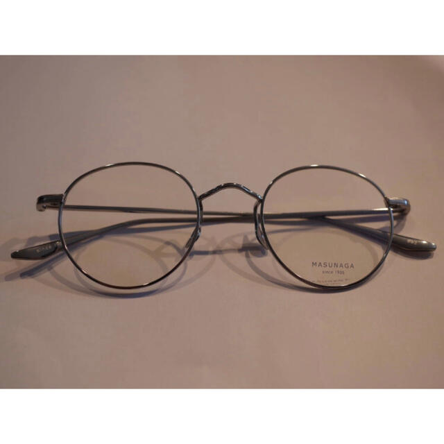 MASUNAGA 増永眼鏡 GMS-306 チタン製　眼鏡　シルバー