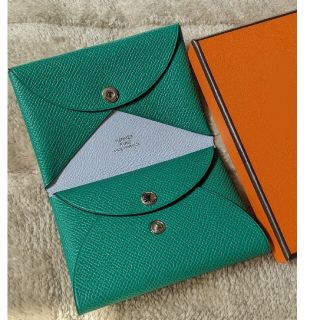 Hermes - カードケース 《カルヴィ》 デュオ ヴェルソ 新品未使の
