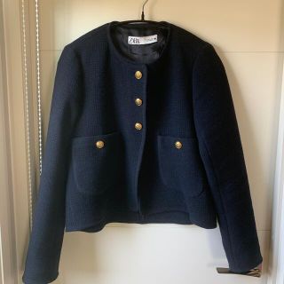 ザラ(ZARA)のZARA ジャケット(ノーカラージャケット)