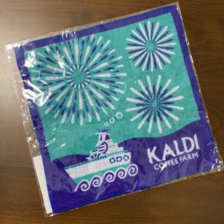 カルディ(KALDI)の【新品未使用】カルディコーヒーファーム　今治タオル　2021夏デザイン　綿100(タオル/バス用品)