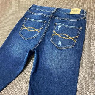 アバクロンビーアンドフィッチ(Abercrombie&Fitch)のアバクロンビー&フィッチ　ダメージ加工　ストレッチスキニーデニム　W29/L31(スキニーパンツ)