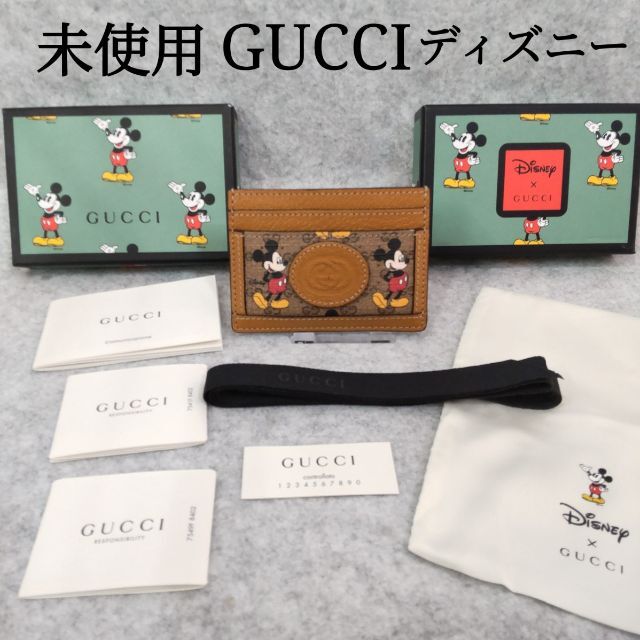 Gucci(グッチ)の未使用　GUCCI　グッチ　ディズニー　ミッキー　カードケース　AJ02 レディースのファッション小物(名刺入れ/定期入れ)の商品写真