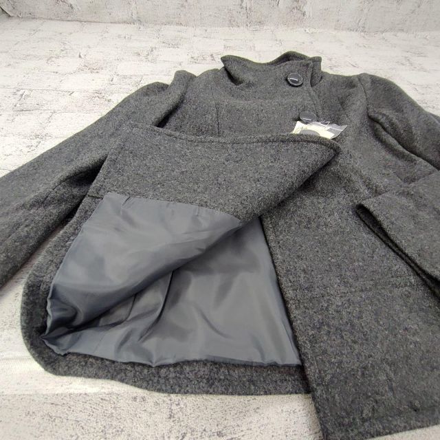 MICHEL KLEIN(ミッシェルクラン)のMICHEL KLEIN ミッシェルクラン　ウールショートコート　新品 レディースのジャケット/アウター(ピーコート)の商品写真