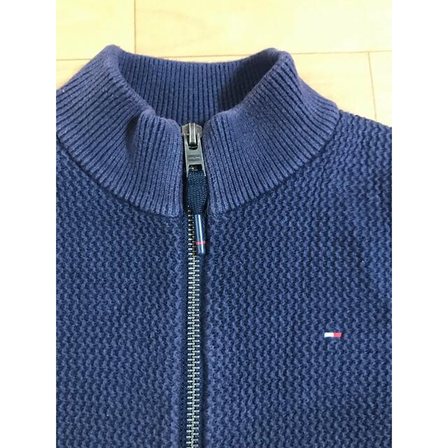 TOMMY HILFIGER(トミーヒルフィガー)のトミーヒルフィガー　ニット　フルジップ キッズ/ベビー/マタニティのキッズ服男の子用(90cm~)(ニット)の商品写真