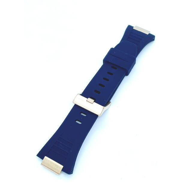 Apple Watch 44mm, 45mmカバー専用 ネイビー ラバーベルト メンズの時計(ラバーベルト)の商品写真