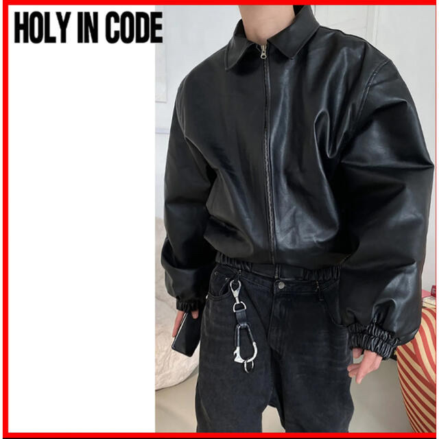 メンズholy in code レザージャケット